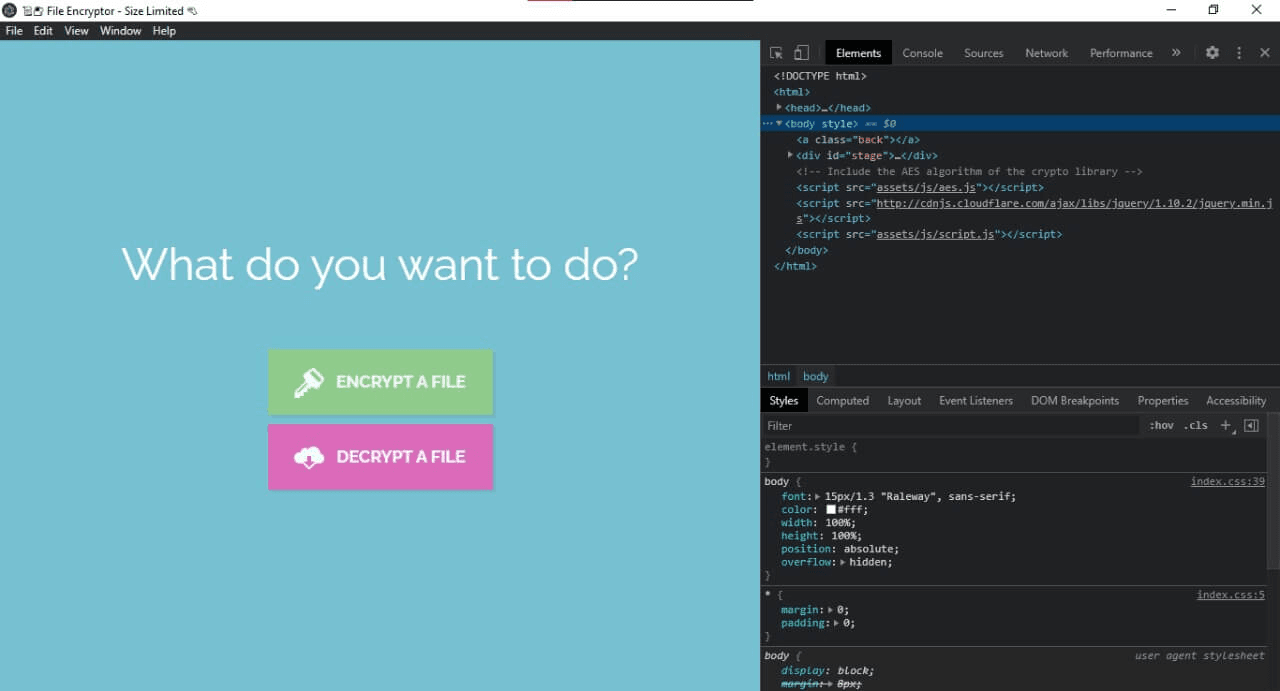 File Encryptor - ElectronJS